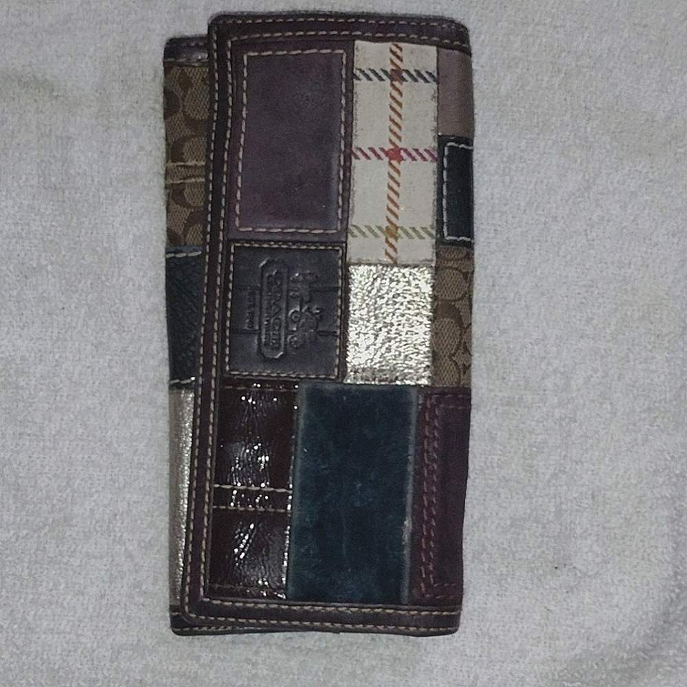 Coach patchwork wallet (women's)